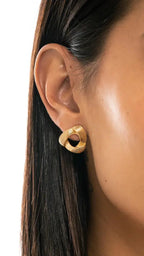 Brincos Banhado Ouro 18k Triangulo Fixo
