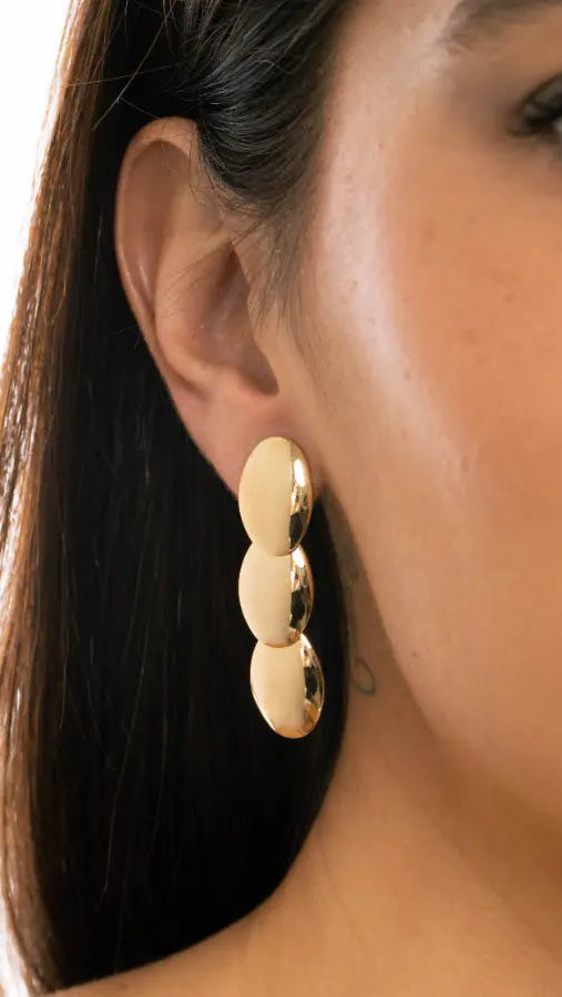 Brincos Banhado Ouro 18k Celeste