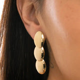 Brincos Banhado Ouro 18k Celeste