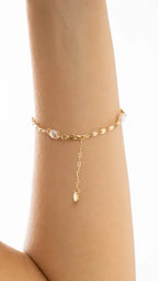 Pulseira Banhado Ouro 18k Pérola