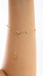 Pulseira Banhado Ouro 18k Flor Opalas