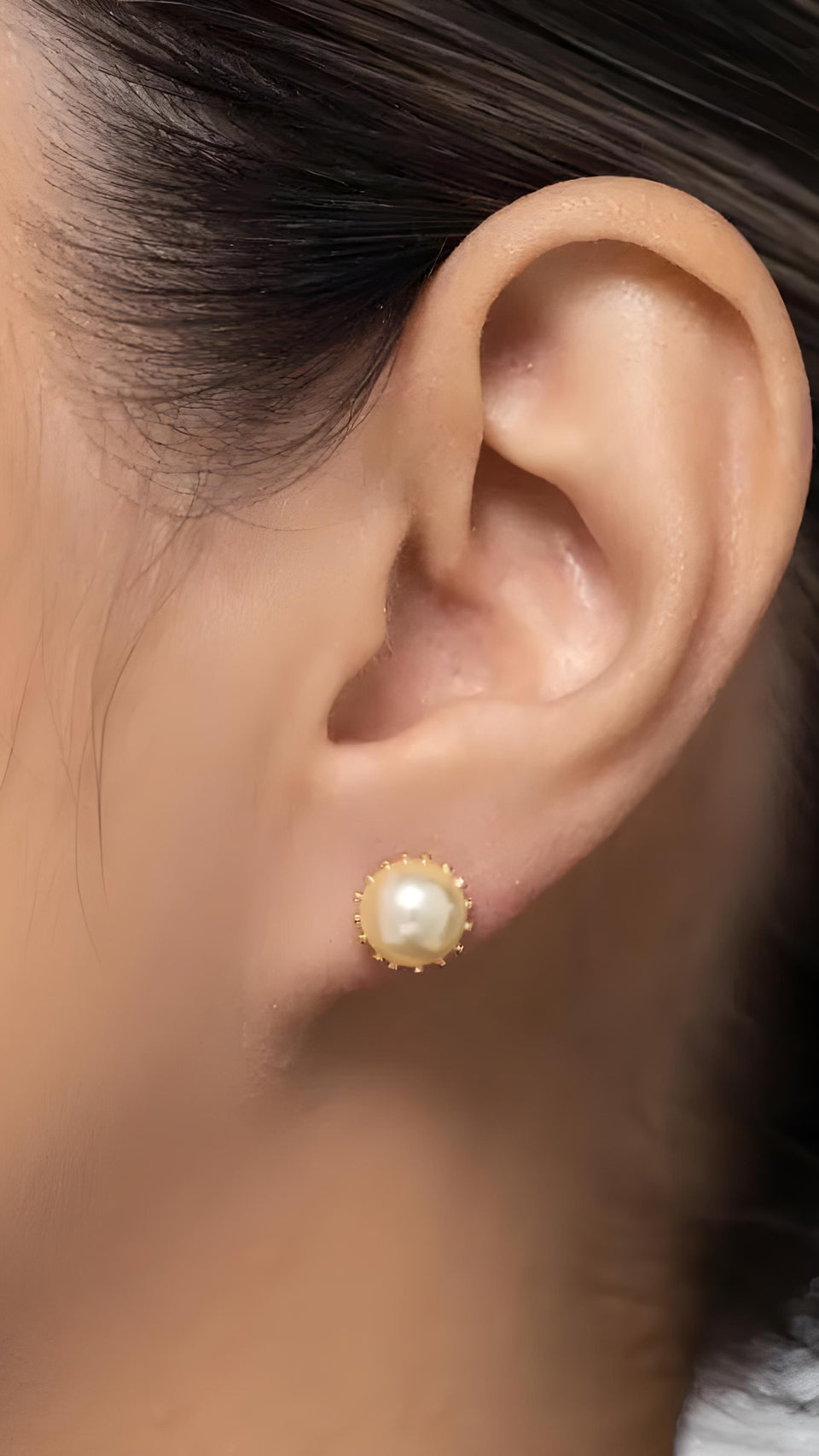 Brincos Banhado Ouro 18k Pérola
