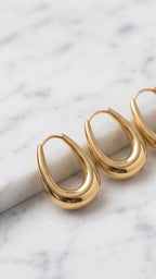 Brinco Banhado Ouro 18k click